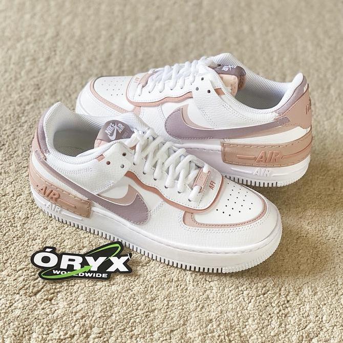 Nike Air Force 1 Shadow White / Ash / Pink Oxford
