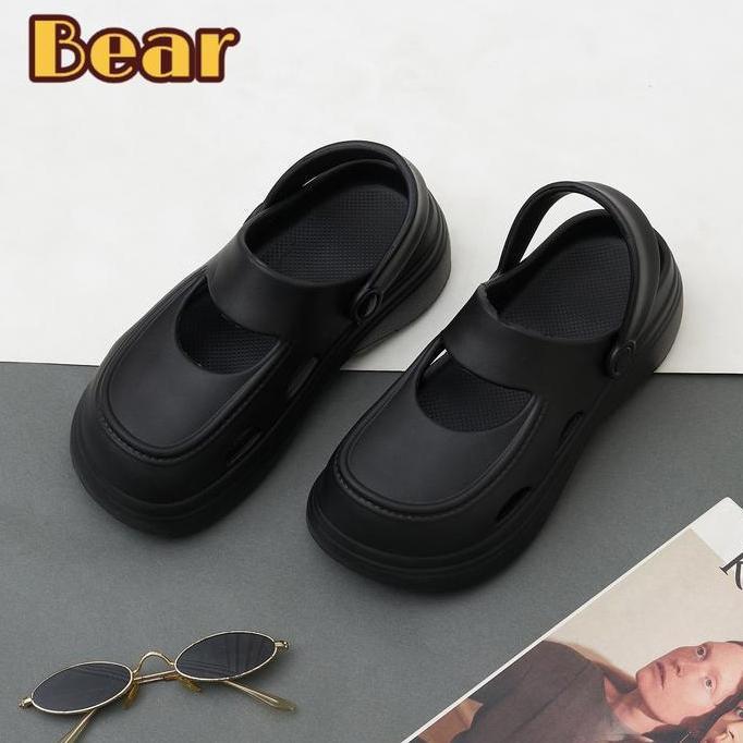 Jelitashoes- Bear 2025 Sepatu Sandal Wanita Permata Platform Sandal Slop Cewek Size 36/37 - 40/41 Je