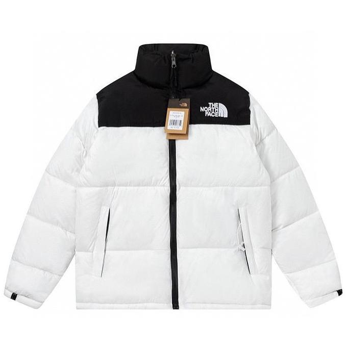 White The North Face Puffer Jacket Musim Dingin