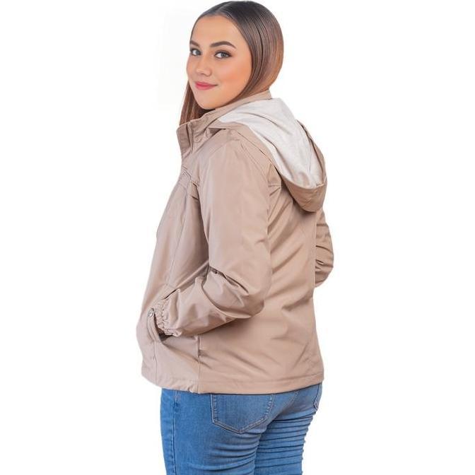 C2 Atzura Khaki Jacket Bikers Wanita