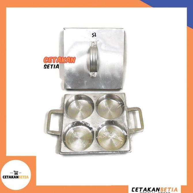 ALUMUNIUM COR EDDY SELONG 4 LUBANG | Cetakan Kue Martabak