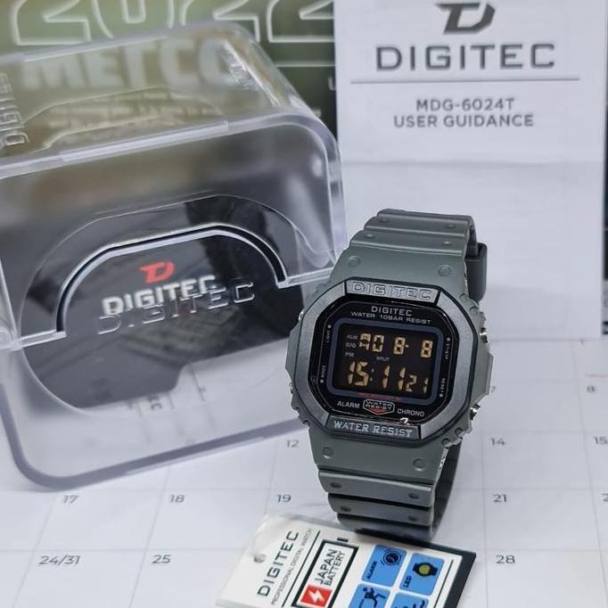 Jam Tangan Pria Digitec DG 6024 Abu abu Digital Original