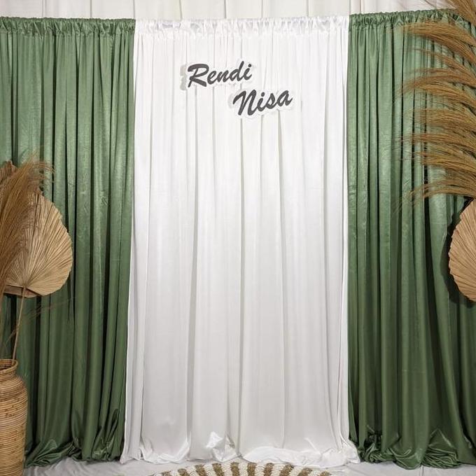 Paket Backdrop Kain Dekorasi Lamaran / Ulang Tahun / Aqiqah / Kain Backdrop / Backdrop Dekorasi Bung