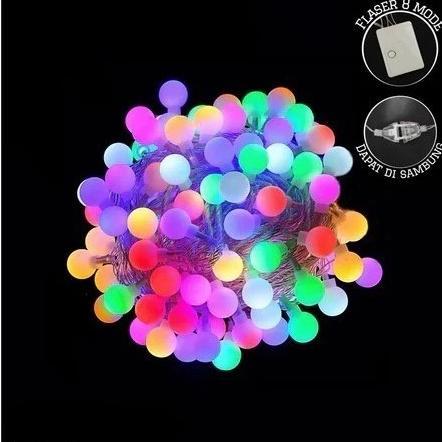 Yandirust [Jmc] Lampu Tmblr Anggur / Lampu Tmblr 10 & 5 Mtr / Lampu Tmblr Bunga / Lampu Hias Natal /