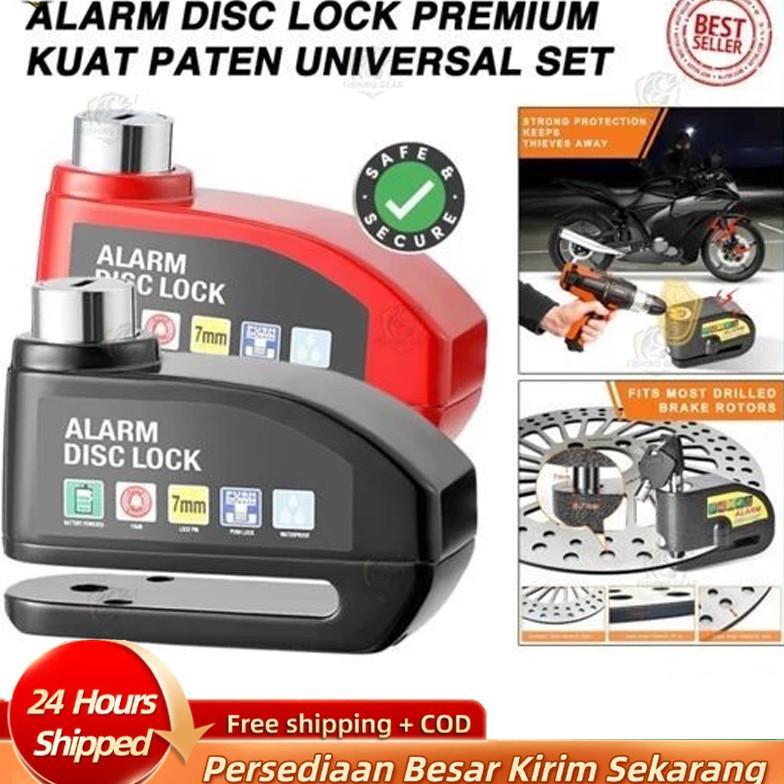 Gembok Cakram Alarm Disc Lock Kunci Alarm Gembok Motor Anti Maling/Gembok Motor Anti Mal Gembok Cakr