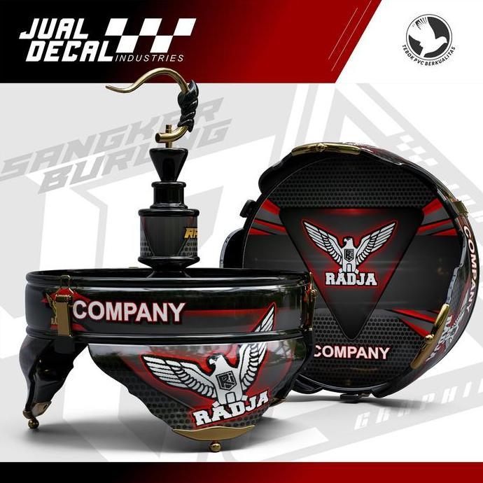 DISKON Stiker Tebok Lovebird Decal RADJA COMPANY Sangkar Burung New Kandang Variasi READY STOCK