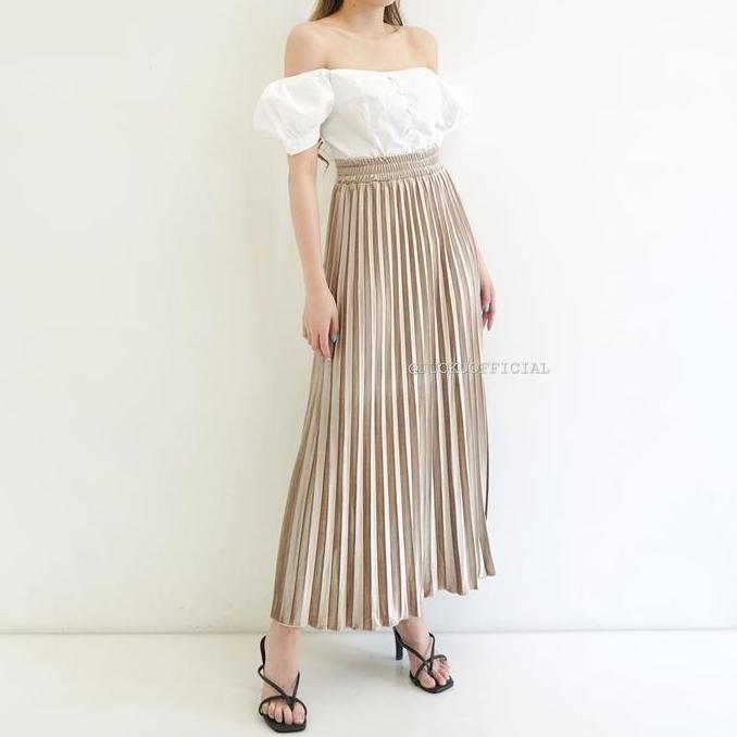 Rok Plisket Bludru / Rok Bludru Premium / Rok Velvet Bludru / Rok Plisket Velvet / Pleated Skirt
