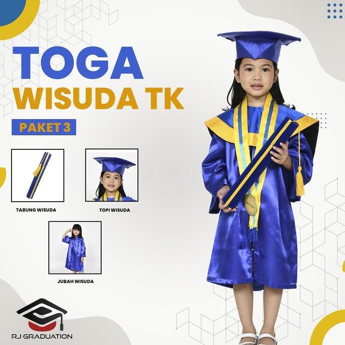 Terlaris Paket Perlengkapan Wisuda Tk / Perlengkapan Toga Wisuda Paud