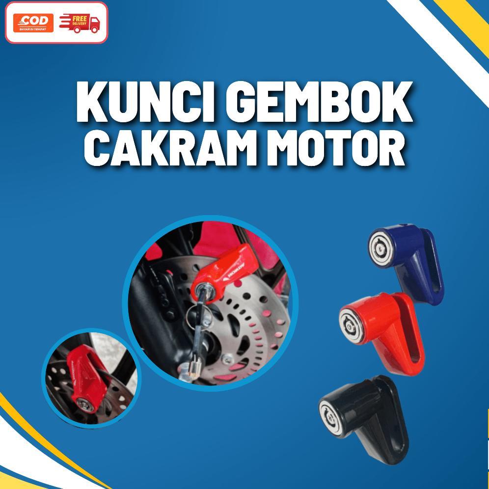 Kunci Cakram Motor Anti Maling | Gembok Cakram Honda, Yamaha, dan lainnya | Gembok Rem Cakram Univer