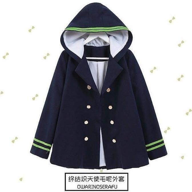 Shinoa Hiragi Jacket Owari No Seraph Jaket Cosplay Cosplayer Jaket Wanita Anime Keren Casual Outer B