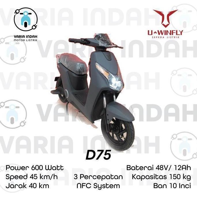 Terlaris Cuci Gudang Sepeda Listrik Uwinfly D75