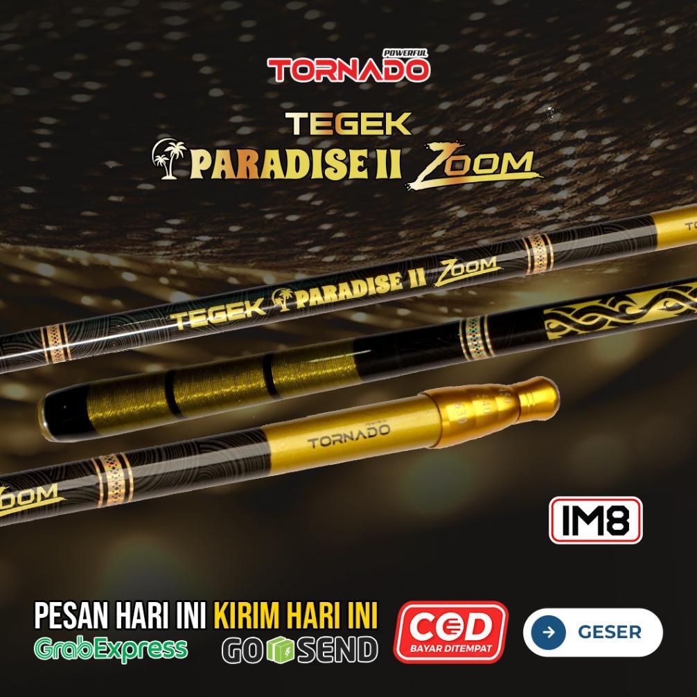 READYGan- Tegek Paradise II Zoom - 1 Tegek dengan 3 Ukuran, Kelenturan Medium Bahan Carbon