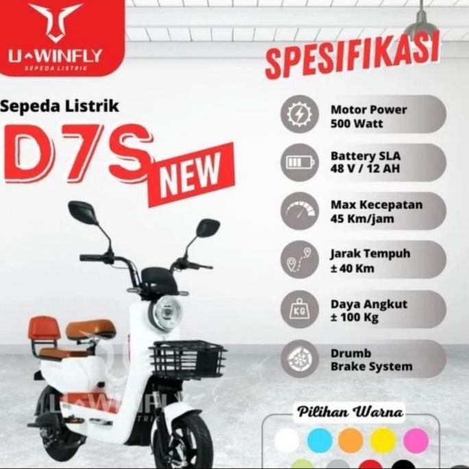 Terlaris Sepeda Listrik Uwinfly Dragonfly 7 Df7