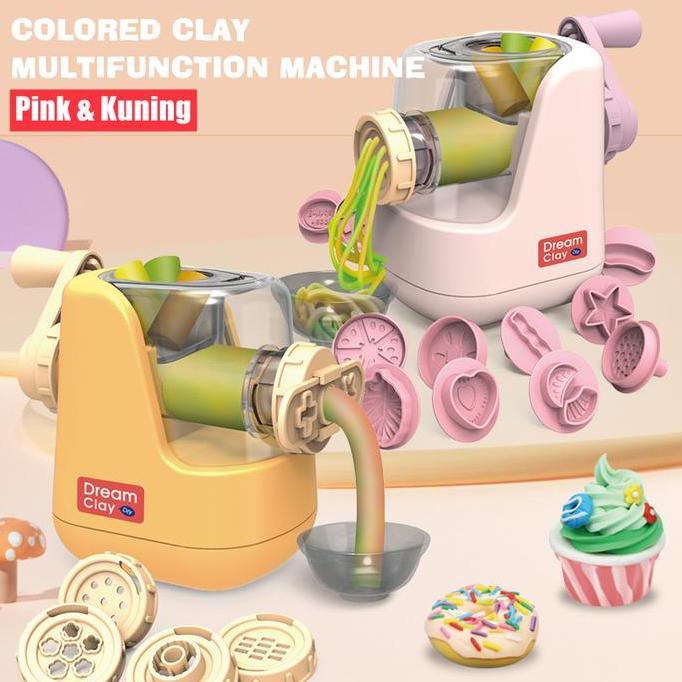 DIY MAINAN, MESIN MIE ANAK-ANAK, MAINAN PLASTISIN, SET MAINAN MESIN MIE, MAINAN RUMAH BERMAIN KODE 1