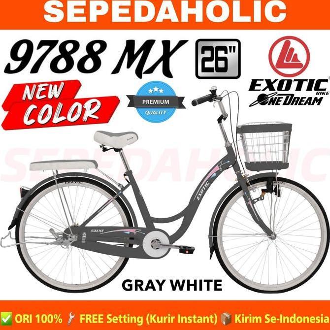 Terlaris Sepeda Keranjang Dewasa Perempuan Exotic Et 9788 Mx 26 Inch