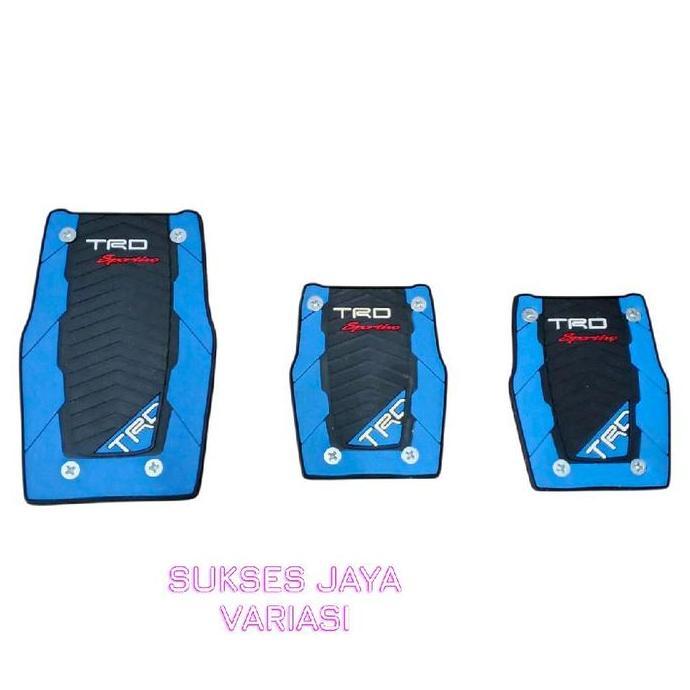 Pedal Gas Mobil Manual Cover Pedal Gas Rem Kopling Mobil Manual Motif Trd Biru Car Karet Harga Spesi