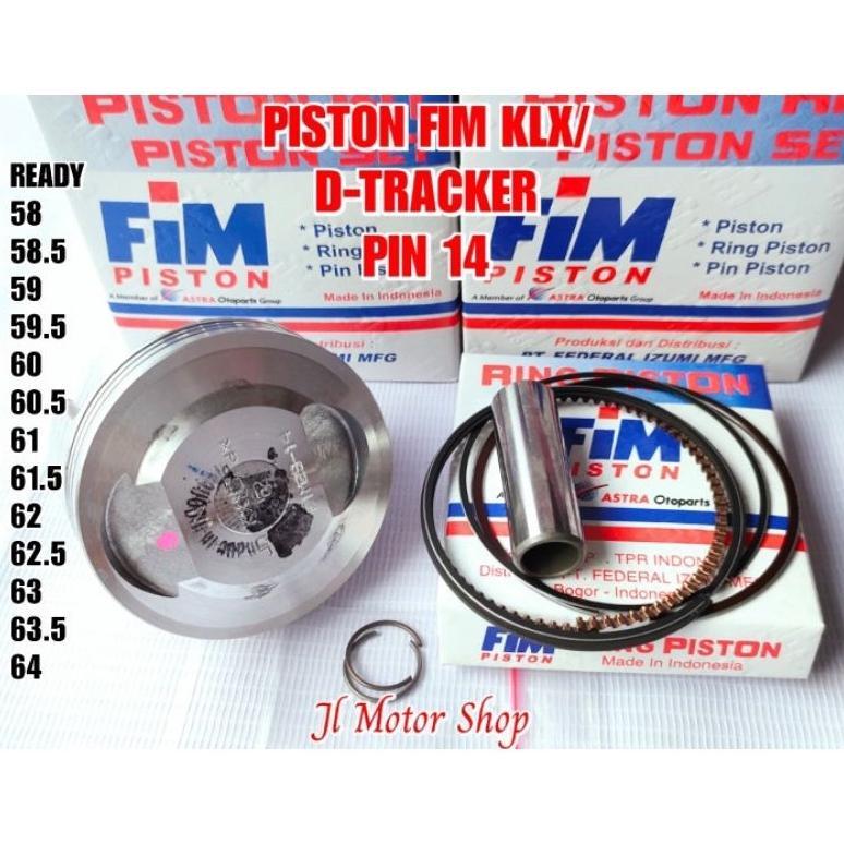 SEKER SEHER PISTON KLX D-TRACKER 150 CRF 150 L FIM PIN 14 BORE UP 58 58.5 59 60 61 61.5 62 62.5 63 6
