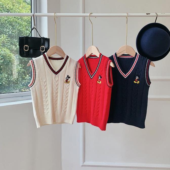 Vest rajut anak laki laki umur 3-8 tahun/ Vest knit anak laki2