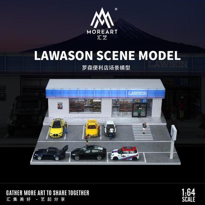 More Art 1:64 Lawson Scene Model Diorama Diecast With Led Light Restock
