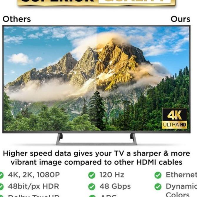 Cable Hdmi Fiber Optic Fiber Optik 50 Meter FO Bafo Kabel Terlaris