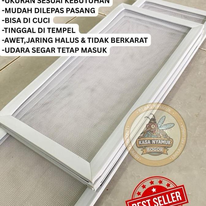 Kasa Nyamuk | penutup ventilasi jendela | loster | lubang angin | ventilasi rumah Promo