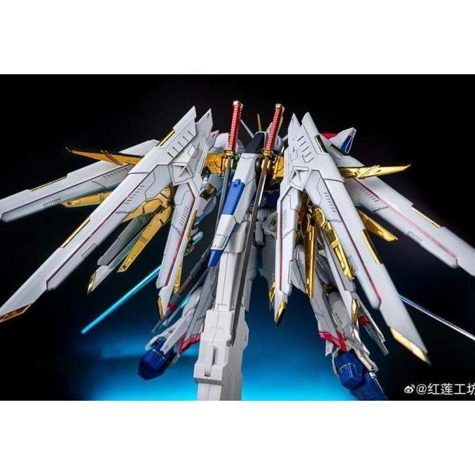 Mg 1/100 Proud Defender Backpack Mighty Strike Freedom Red Lotus Model Kit Best Quality