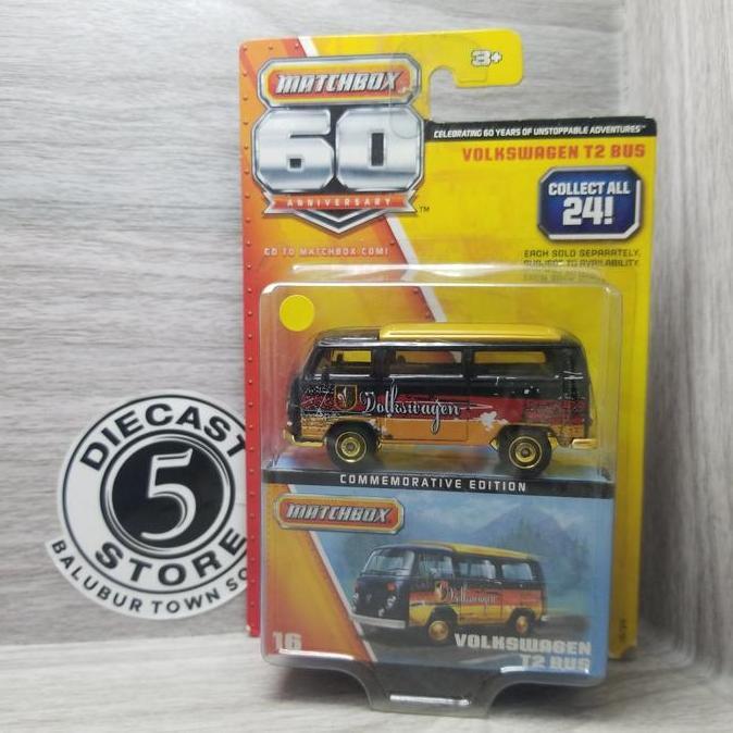 matchbox commemorative 60th vw volkswagen t2 kode 483