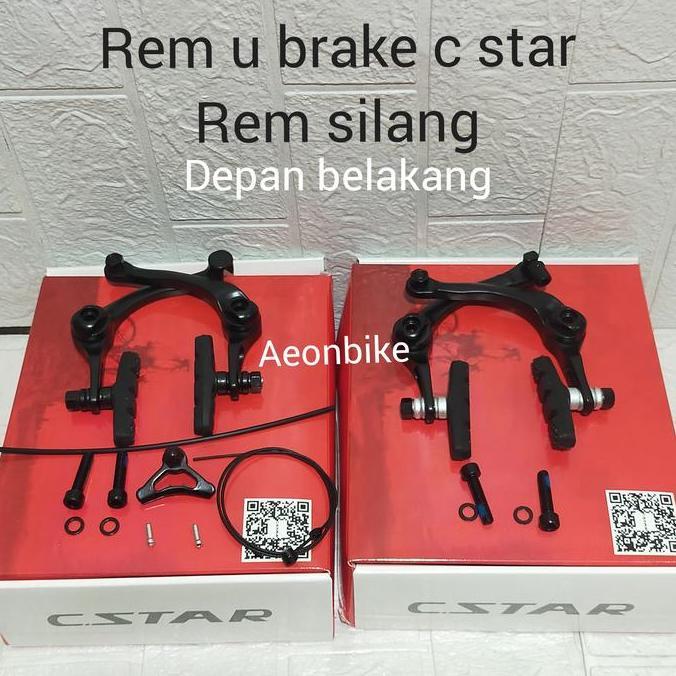 rem u brake c star sepeda BMX federal dll rem silang depan belakang
