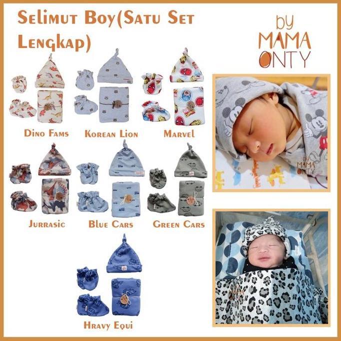 DISKON mama onty - Selimut Ba Boy Alas Bayi READY STOCK