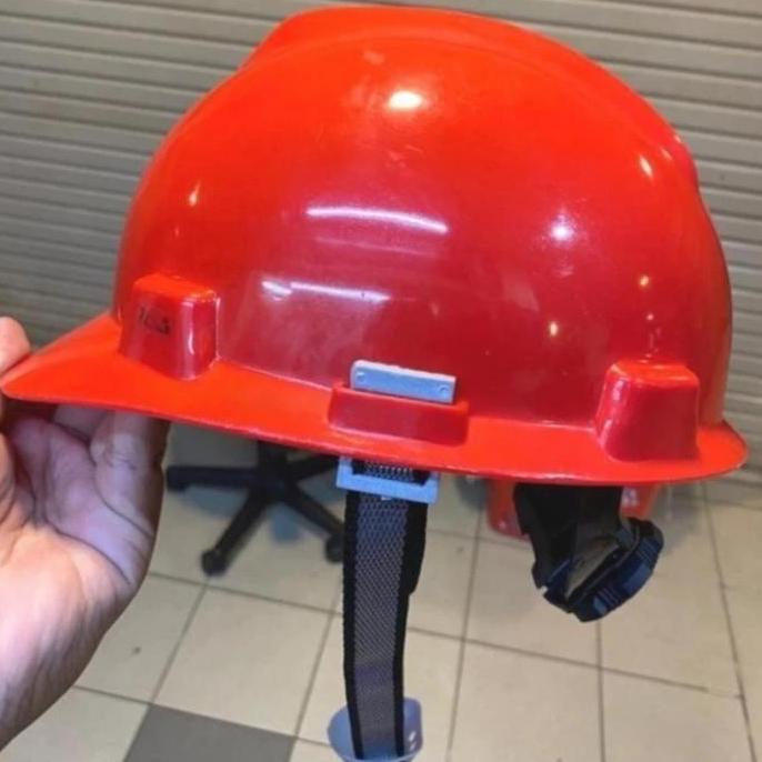 SIAPKIRIM Helm Proyek NSA V-Gard /Helm Safety NSA Full Set / Helm Kerja merah k3 READY STOCK