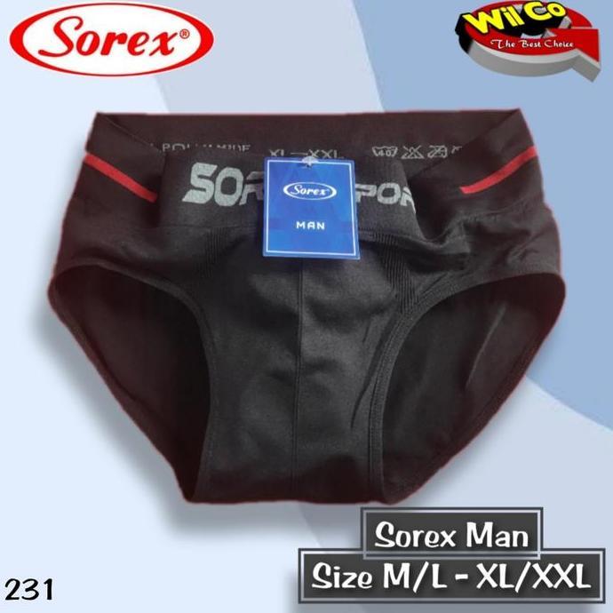 Ytta- K231 (2Pcs) Sorex Celana Dalam Pria Dewasa, Celana Dalam Sorex Pria Dewasa Size M/L - Xl/Xxl