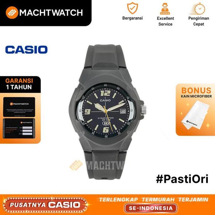 New- Jam Tangan Unisex Analog Casio Standard Mw-600F-2Avdf Mw600 Mw-600F Blue Dial Resin Band