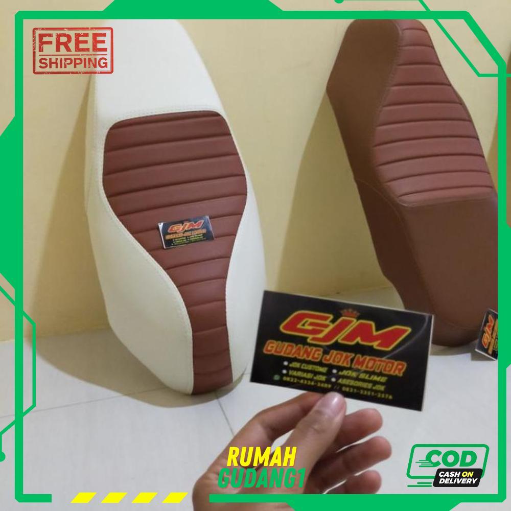 Jok Honda Scoopy caferacer double seat-Jok Scoopy karbu - RO30-0912 2025 Bisa COD Murah
