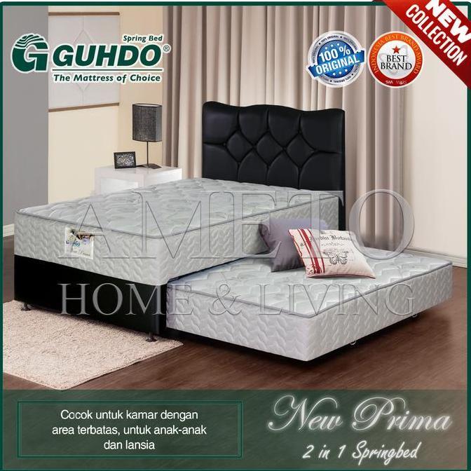 Newcap- Guhdo Spring Bed 2 In 1 New Prima 90 100 120 140 160 180X200 Hb Atlantic, Caserta, Lavela Fu