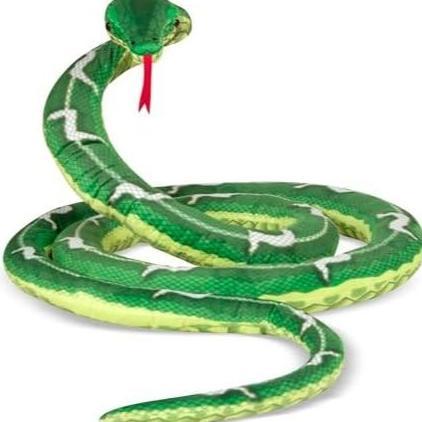 Melissa & Doug Giant Boa Constrictor - Lifelike Stuffed Animal Snake (Over 14 feet Long)