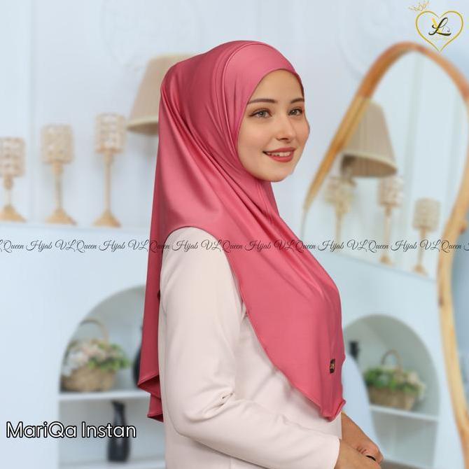 New- Qazilla - Mariqa M Hijab Instan Daily Bahan Jersy Terbaru By Vl Queen Hijab
