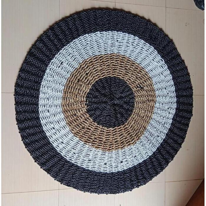 COD Rug Anyaman Seagras/Karpet Seagras Bulat /Floor Mat 100cm Murah