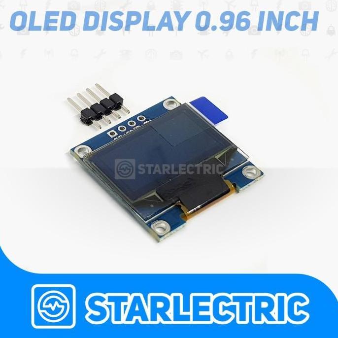 Good- LCD OLED 0.96 WHITE I2C Modul Display 0,96 OLED Putih Uno