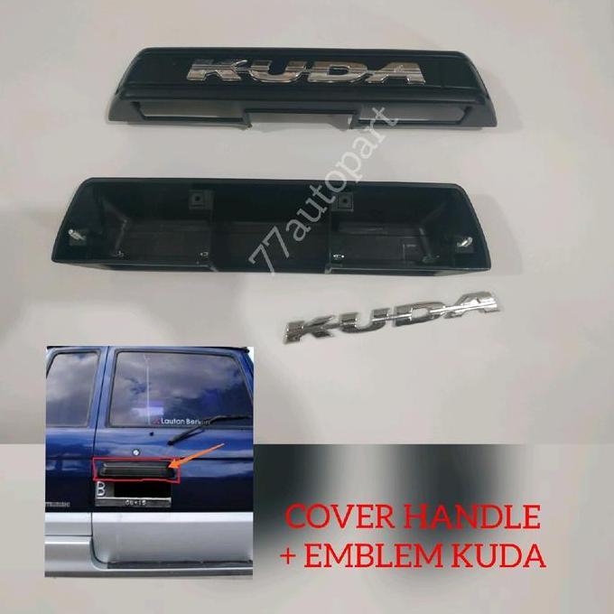 Cover Bagasi Atas Plat Nomor Mobil Mitsubishi Kuda Plus Emblem ASLI