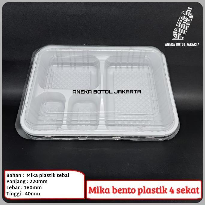 Mika Plastik Bento 4 Sekat / Mika Bento 4 Sekat Rtr 224