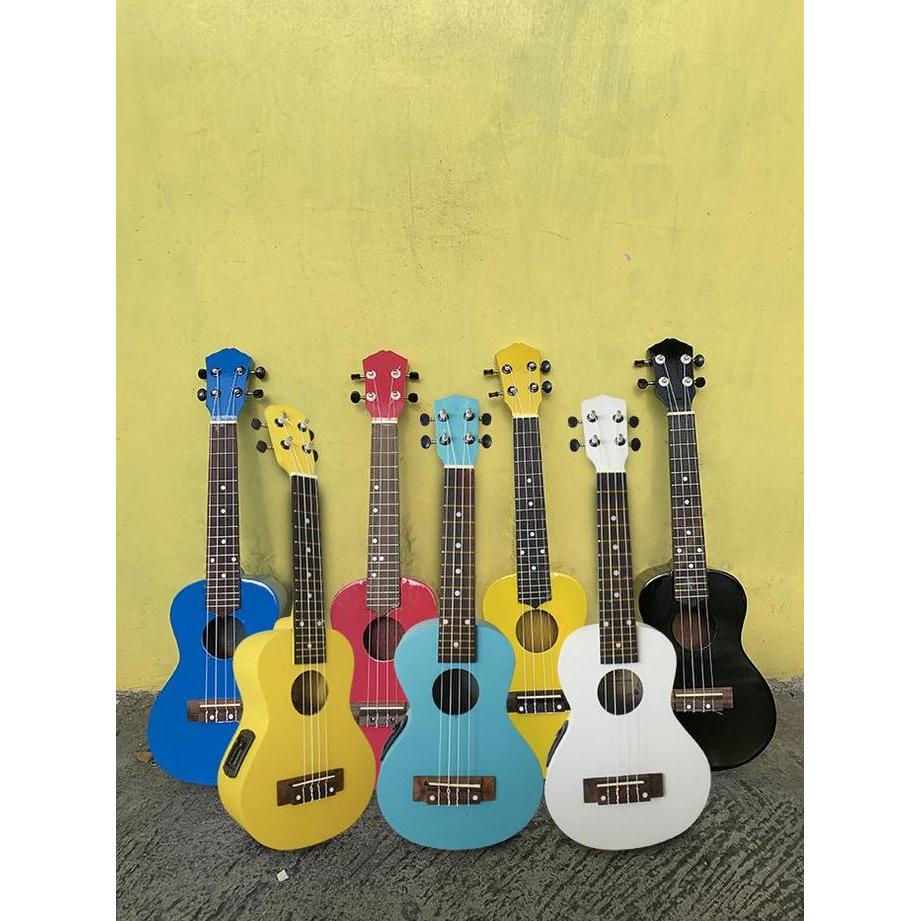 Ukulele Soprano Senar 4 Ukulele Akustik Elektrik