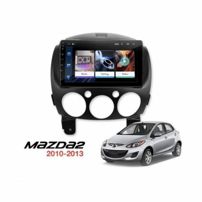 frame head unit android 9 inch mazda 2 DISKON