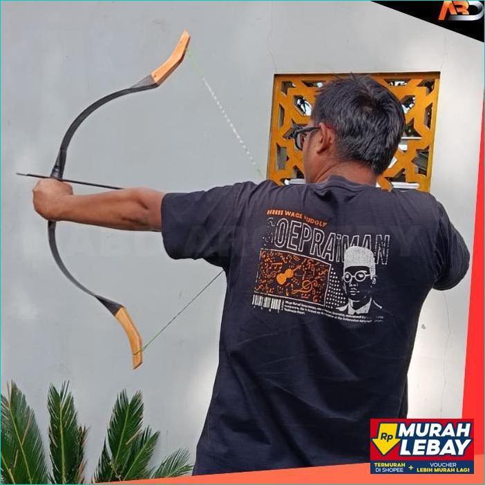 Busur Horsebow Fiber Dewasa Model Turkish 3 Cm 25-30 Lbs Paket