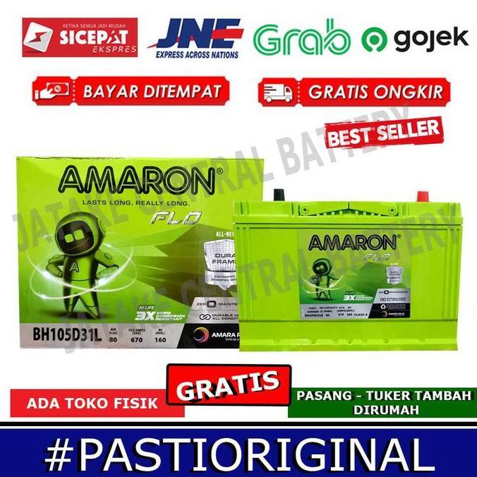 Promo Aki kering mobil FORTUNER DIESEL 105D31L / 95D31L Amaron Hilife Diskon