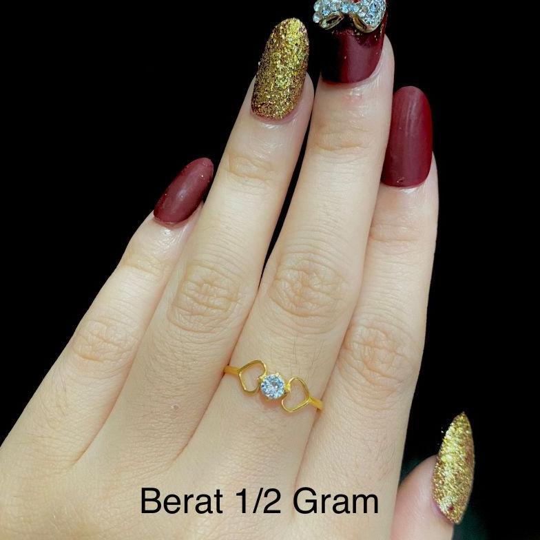 Cute- Cincin Emas Muda Dewasa Love Gram