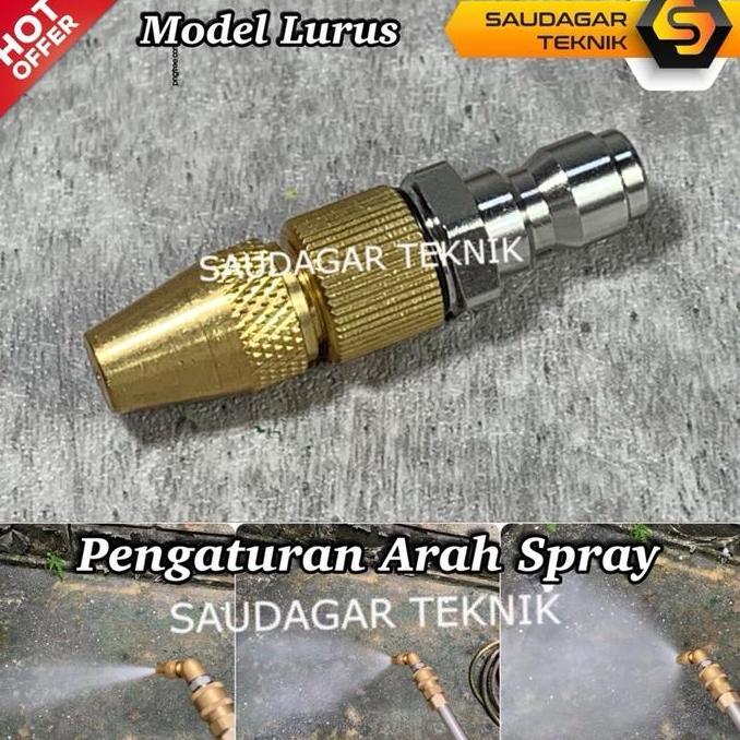 Ytta- Nozzle Spray Cuci Ac Quick Release Nozzle Spray Kabut Siram Taman Kebun Quick Coupler Nozzle S