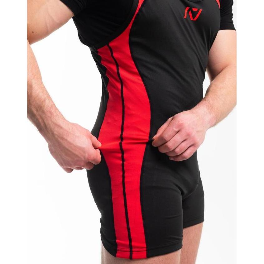 A7 Luno Men's Singlet Red Dawn IPF Approved Powerlifting Raw Suit Mens Terlaris