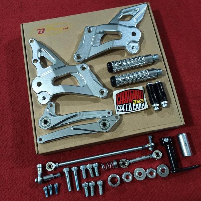 Footstep Step Underbone Racing BPRO 3D Silver Ninja 150 RR 150 150RR