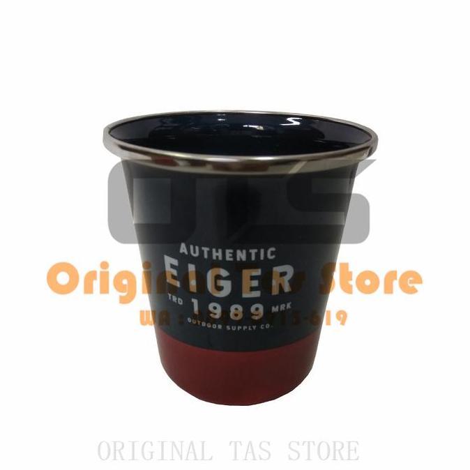 Cangkir Eiger 910004986 Enamel Tumbler 1.0 Mug Wanderlust - Navy