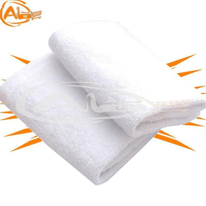 Bath- Grosir Per 12 Pcs Handuk Kecil Putih Polos, Handuk Olahraga Polos Handuk Muka Putih Handuk Leh